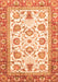 Abstract Orange Modern Rug, abs3101org