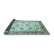 Sideview of Abstract Light Blue Modern Rug, abs3101lblu