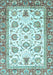 Machine Washable Abstract Light Blue Modern Rug, wshabs3101lblu