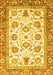 Machine Washable Abstract Yellow Modern Rug, wshabs3101yw