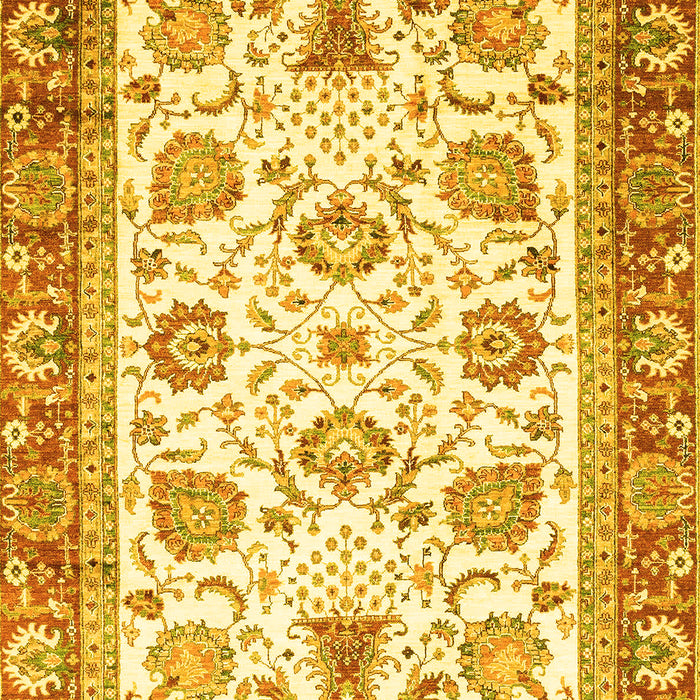 Abstract Yellow Modern Rug, abs3101yw