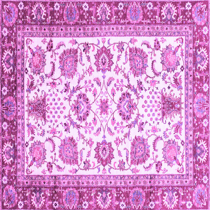 Square Abstract Purple Modern Rug, abs3101pur