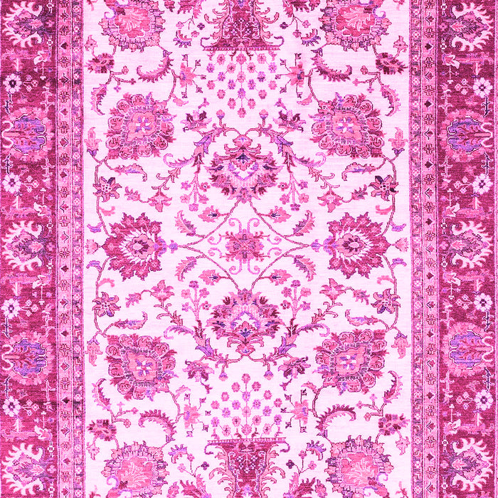 Machine Washable Abstract Pink Modern Rug, wshabs3101pnk