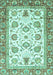 Abstract Turquoise Modern Rug, abs3101turq