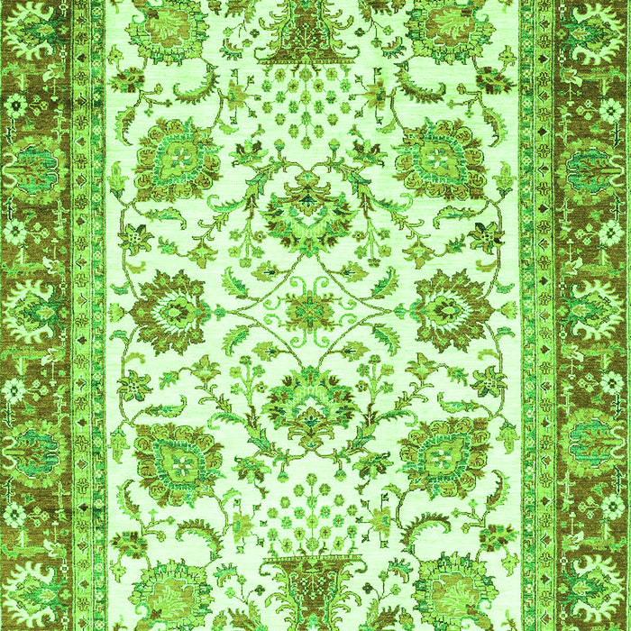 Abstract Green Modern Rug, abs3101grn