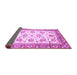 Sideview of Abstract Purple Modern Rug, abs3101pur