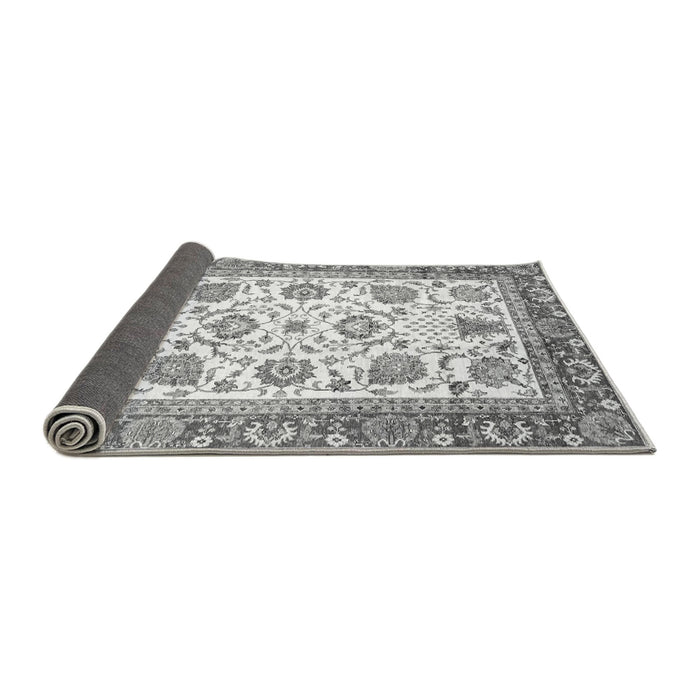 Sideview of Abstract Gray Modern Rug, abs3101gry