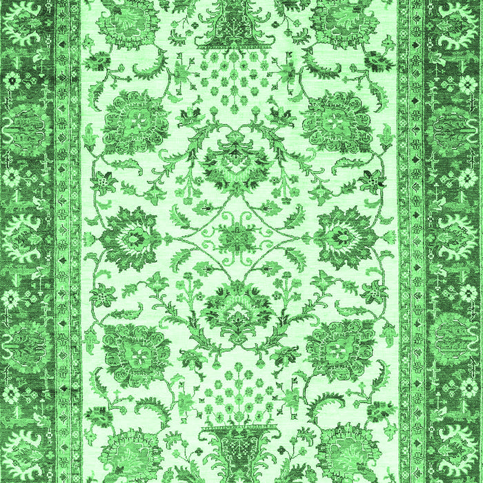 Abstract Emerald Green Modern Rug, abs3101emgrn