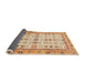 Sideview of Abstract Chocolate Brown Modern Rug, abs3102