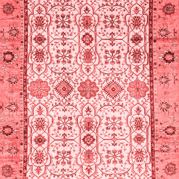 Machine Washable Abstract Red Modern Rug, wshabs3102red