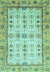 Abstract Turquoise Modern Rug, abs3102turq