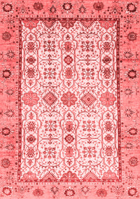 Abstract Red Modern Rug, abs3102red