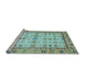 Sideview of Machine Washable Abstract Light Blue Modern Rug, wshabs3102lblu