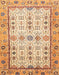 Abstract Chocolate Brown Modern Rug, abs3102