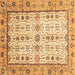 Square Machine Washable Abstract Brown Modern Rug, wshabs3102brn