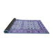 Sideview of Abstract Blue Modern Rug, abs3102blu