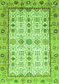 Abstract Green Modern Rug, abs3102grn