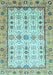 Machine Washable Abstract Light Blue Modern Rug, wshabs3102lblu