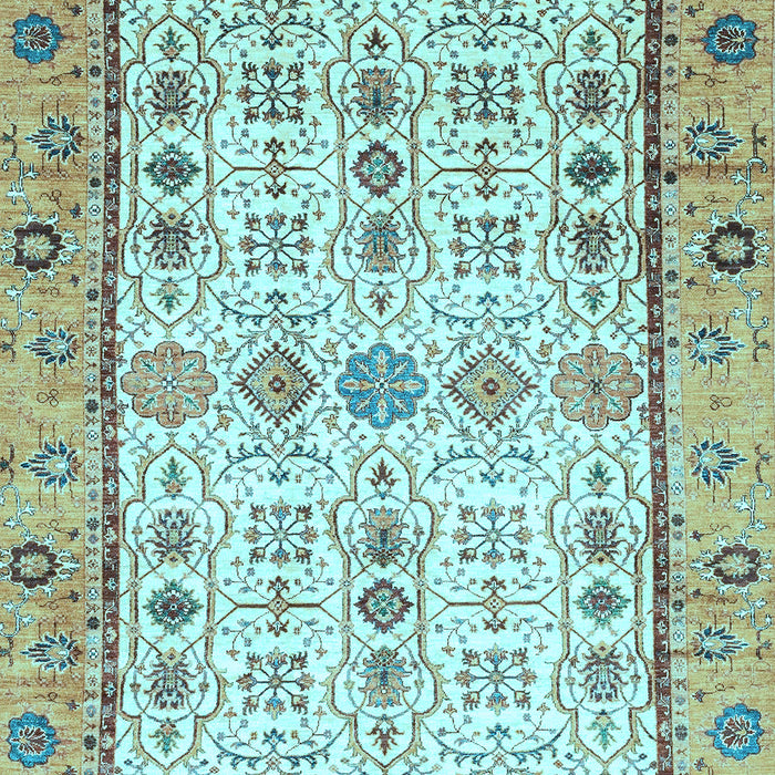 Machine Washable Abstract Light Blue Modern Rug, wshabs3102lblu