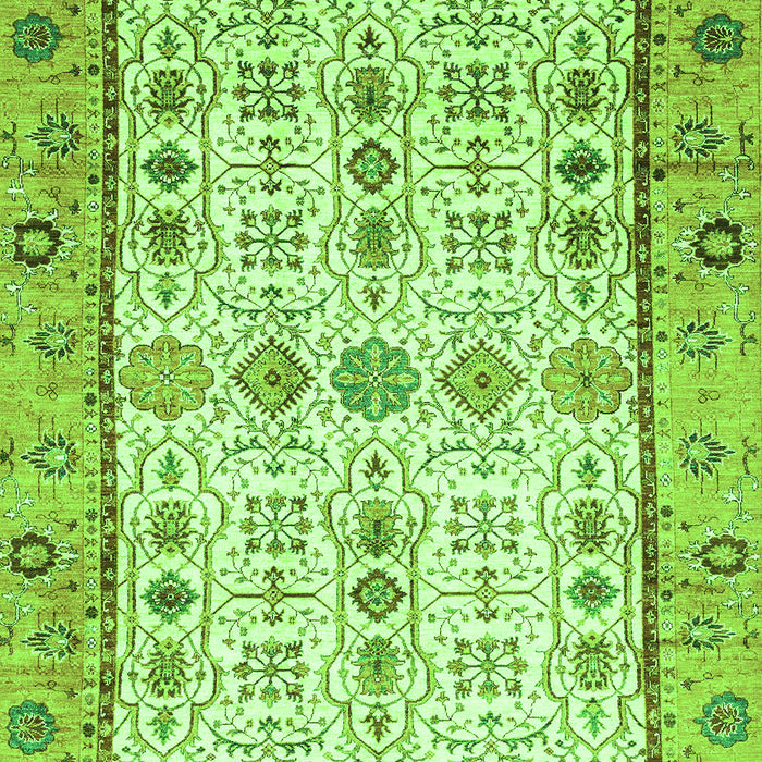 Machine Washable Abstract Green Modern Area Rugs, wshabs3102grn