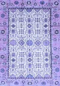 Abstract Blue Modern Rug, abs3102blu