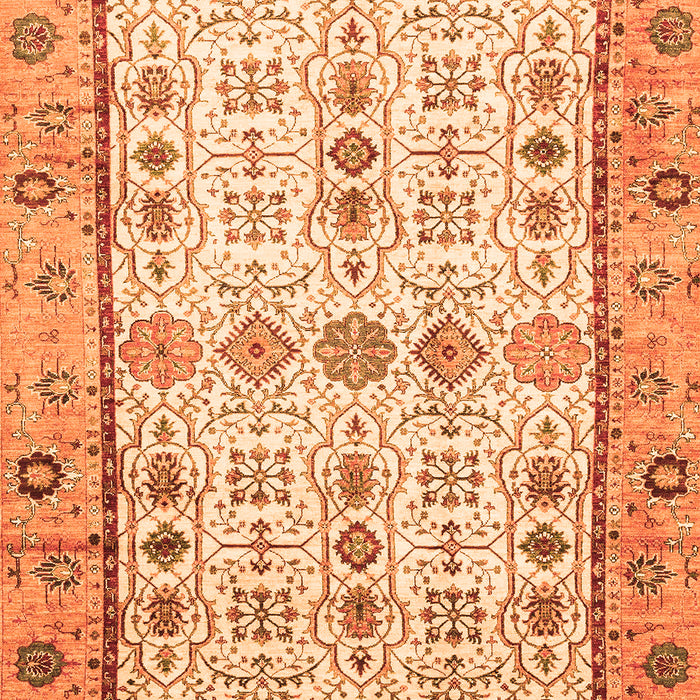 Abstract Orange Modern Rug, abs3102org
