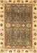 Machine Washable Oriental Brown Traditional Rug, wshabs3103brn