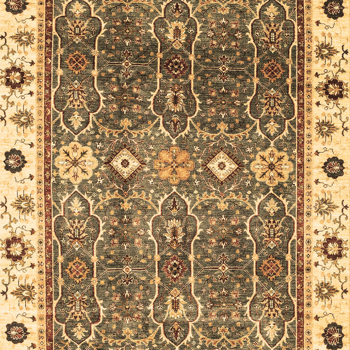 Machine Washable Oriental Brown Traditional Rug, wshabs3103brn