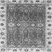 Square Oriental Gray Traditional Rug, abs3103gry