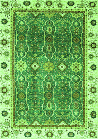 Oriental Green Traditional Rug, abs3103grn