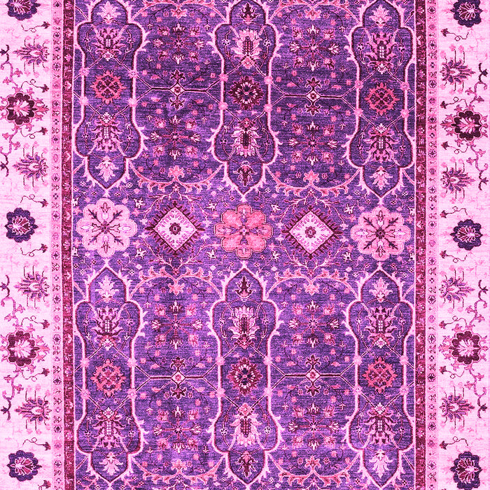 Machine Washable Oriental Pink Traditional Rug, wshabs3103pnk