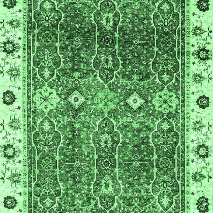 Oriental Emerald Green Traditional Rug, abs3103emgrn
