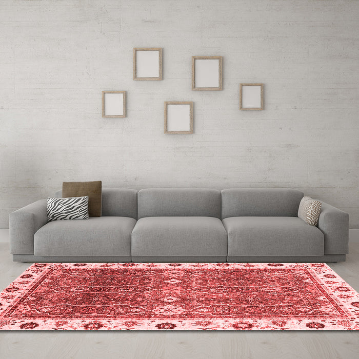 Traditional Red Washable Rugs