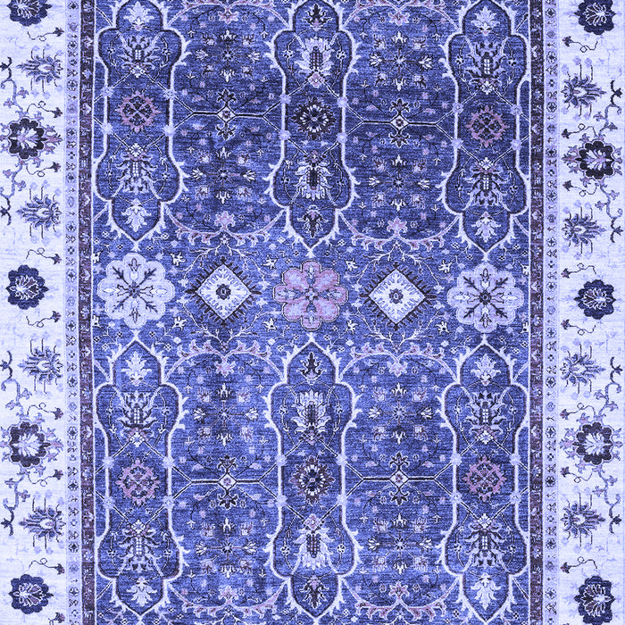 Machine Washable Oriental Blue Traditional Rug, wshabs3103blu