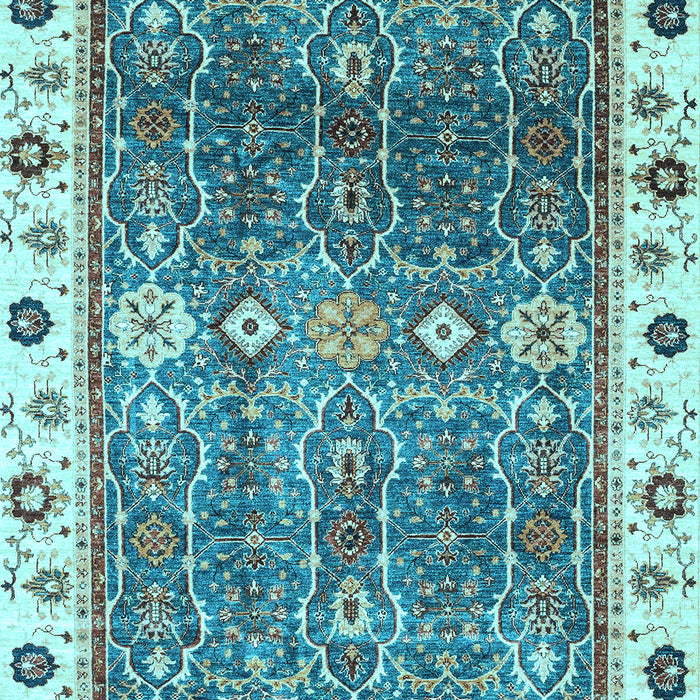 Oriental Light Blue Traditional Rug, abs3103lblu