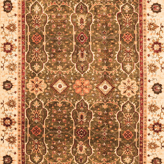 Oriental Orange Traditional Rug, abs3103org