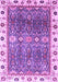 Machine Washable Oriental Purple Traditional Area Rugs, wshabs3103pur