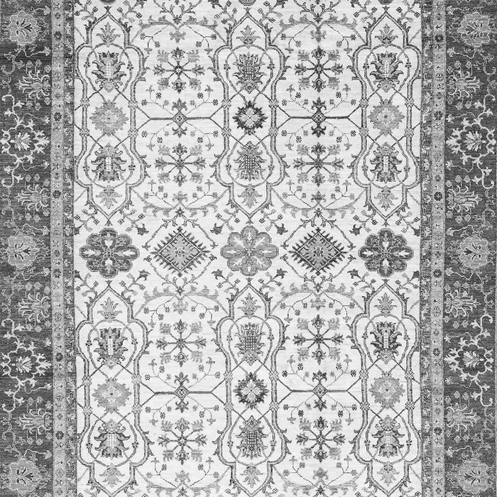 Machine Washable Oriental Gray Traditional Rug, wshabs3104gry