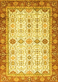 Oriental Yellow Traditional Rug, abs3104yw