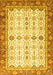 Oriental Yellow Traditional Rug, abs3104yw