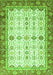 Machine Washable Oriental Green Traditional Area Rugs, wshabs3104grn