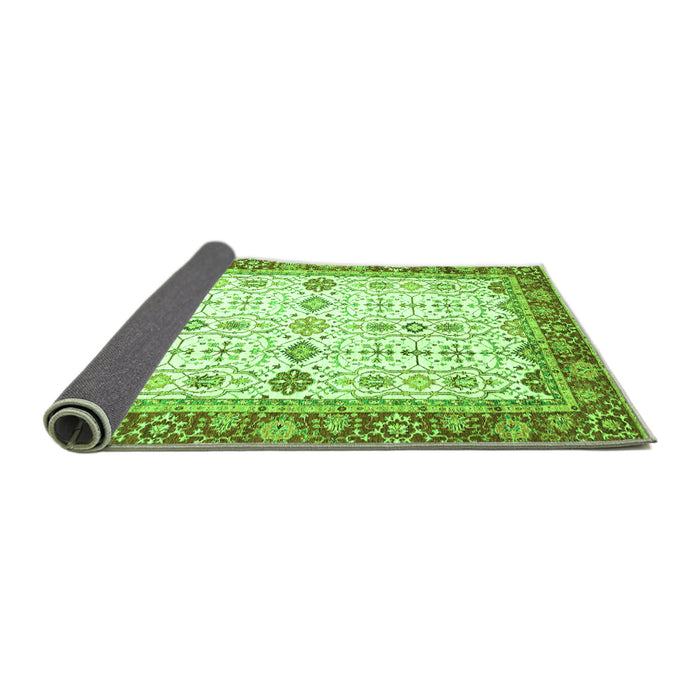 Sideview of Oriental Green Traditional Rug, abs3104grn