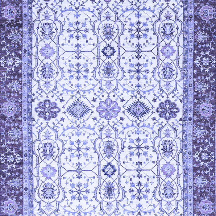 Machine Washable Oriental Blue Traditional Rug, wshabs3104blu