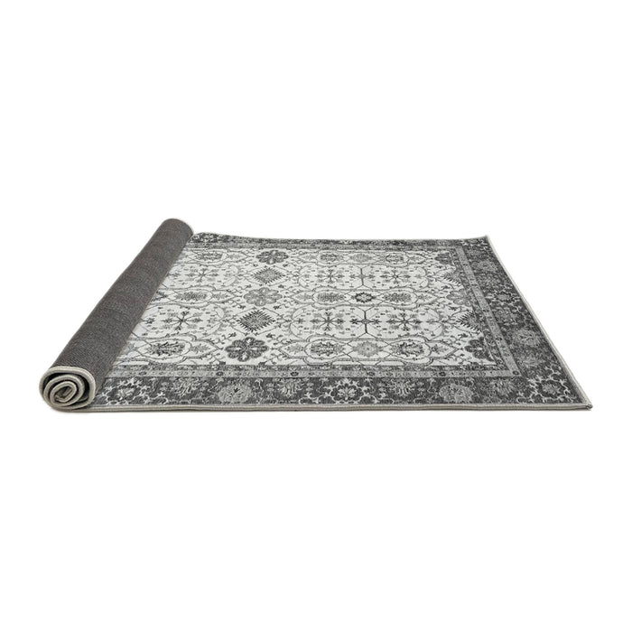 Sideview of Oriental Gray Traditional Rug, abs3104gry