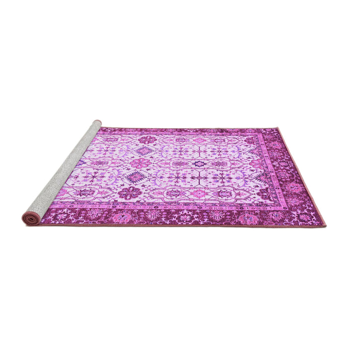 Sideview of Machine Washable Oriental Purple Traditional Area Rugs, wshabs3104pur
