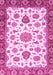 Machine Washable Oriental Pink Traditional Rug, wshabs3105pnk