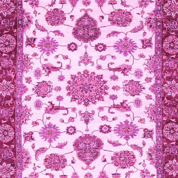 Machine Washable Oriental Pink Traditional Rug, wshabs3105pnk