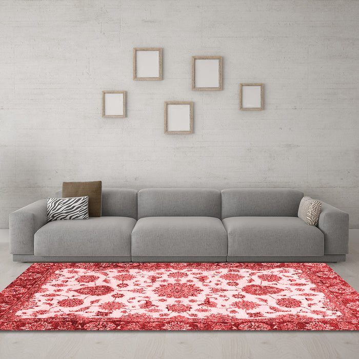 Traditional Red Washable Rugs