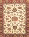 Abstract Brown Gold Oriental Rug, abs3105