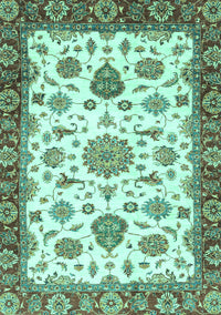 Oriental Turquoise Traditional Rug, abs3105turq